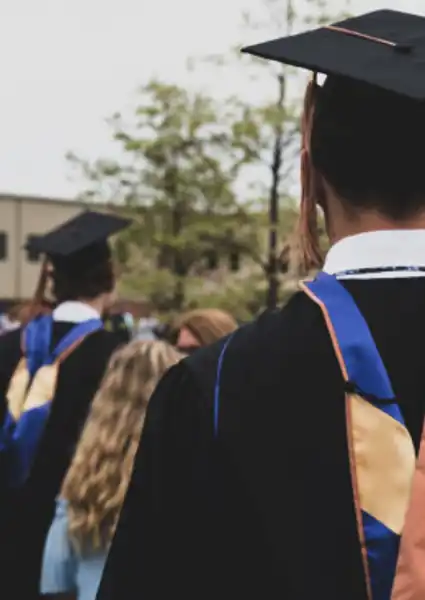 Man wearing a graduate hat